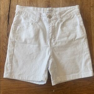 Molly Bracken High Waist White Shorts